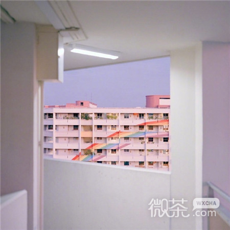 最美小清新马卡龙味的夏日风景微信背景图