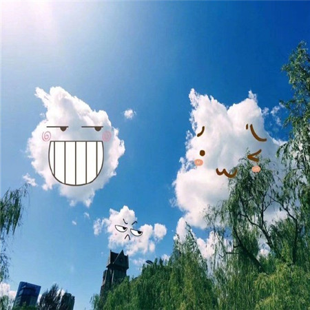 可爱的带手绘萌萌的风景微信聊天背景图片