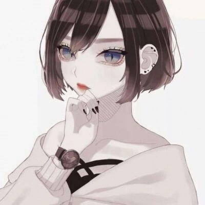 女生酷酷的很有个性的酷女孩动漫微信头像
