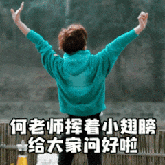 何炅何老师的好玩的文字微信表情包
