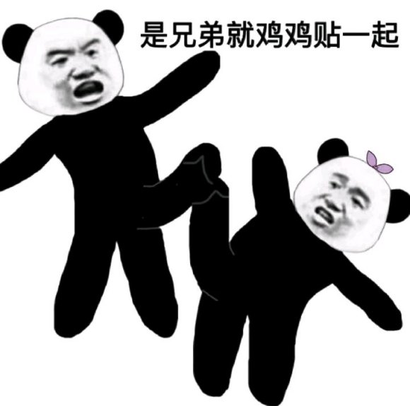 微信傻屌熊猫头聊天表情包