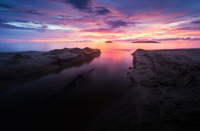 最美日落风景微信背景图