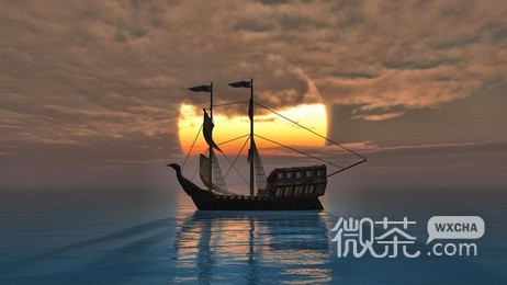 最美日落风景微信背景图