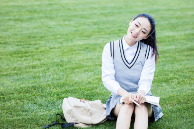 青春阳光美少女微信头像