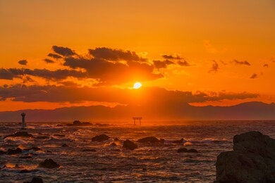 最美日落风景微信背景图