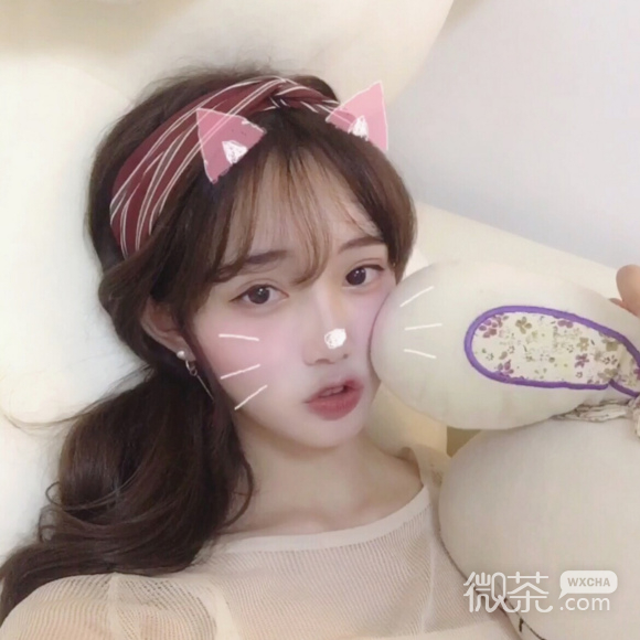 微信简洁阳光可爱女生头像