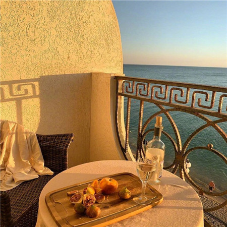 秋季浪漫夕阳景色微信朋友圈背景图