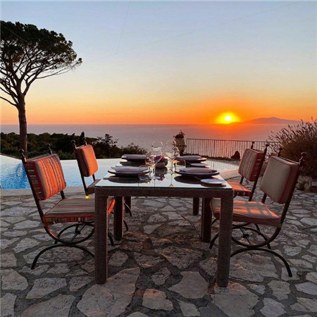 秋季浪漫夕阳景色微信朋友圈背景图