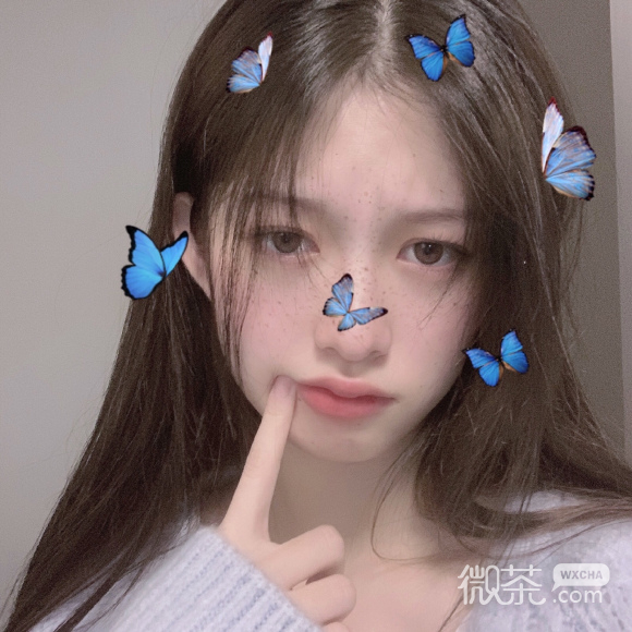 微信最潮成熟长发女生头像