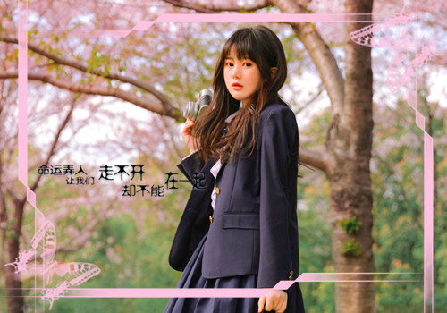 非常清新的漂亮女生微信背景图