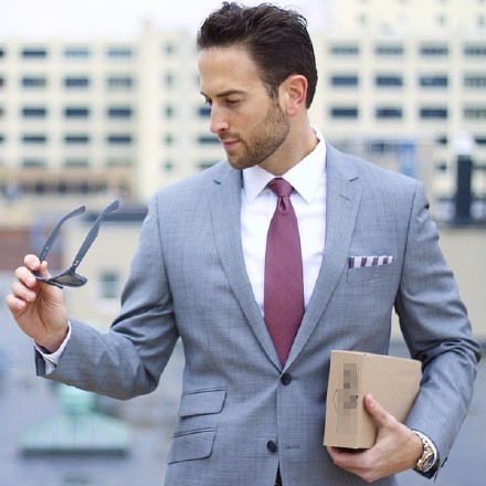 欧美范穿西装的气质男人微信头像