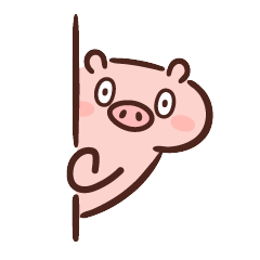 努力奔跑的小猪猪微信表情包