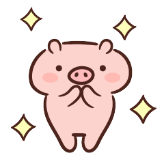 努力奔跑的小猪猪微信表情包