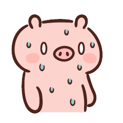 努力奔跑的小猪猪微信表情包