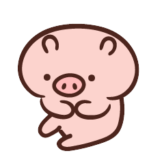 努力奔跑的小猪猪微信表情包