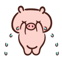 努力奔跑的小猪猪微信表情包