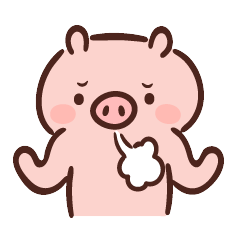 努力奔跑的小猪猪微信表情包