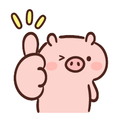 努力奔跑的小猪猪微信表情包