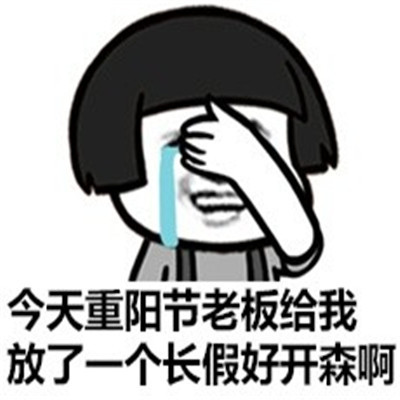 重阳节恶搞节日个性微信表情包