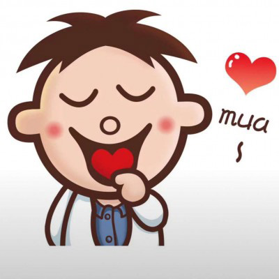 旺仔专属呆萌一对情侣微信头像