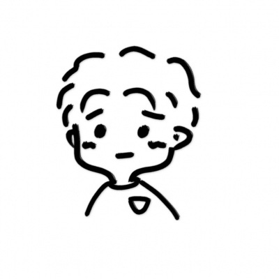 简单干净大方可爱手绘简约白底一对情侣微信头像