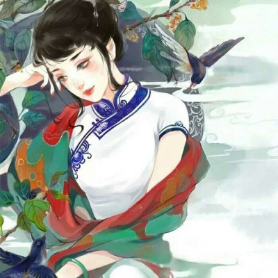 复古动漫二次元御姐旗袍微信头像