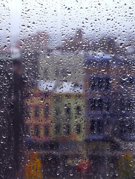 雨天意境唯美微信背景图