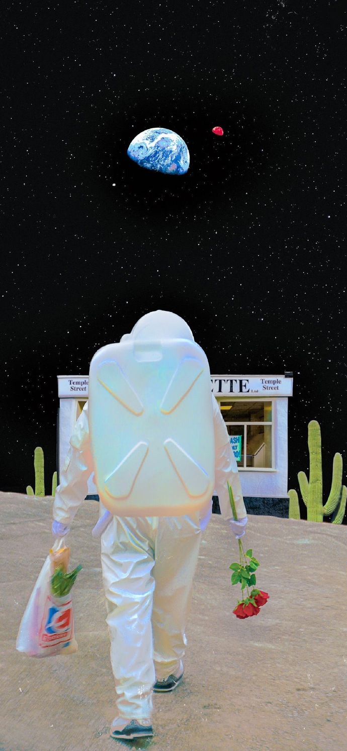 太空人动画微信素材图片