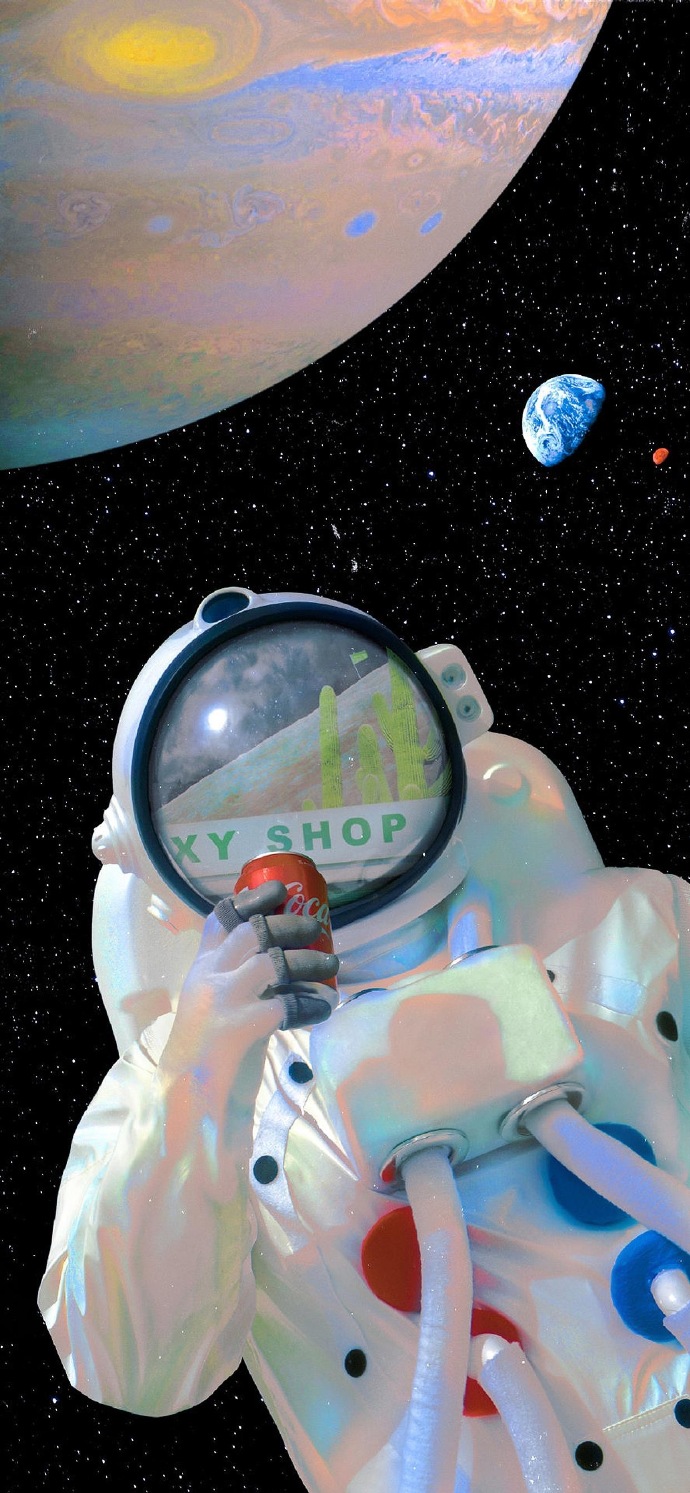 太空人动画微信素材图片
