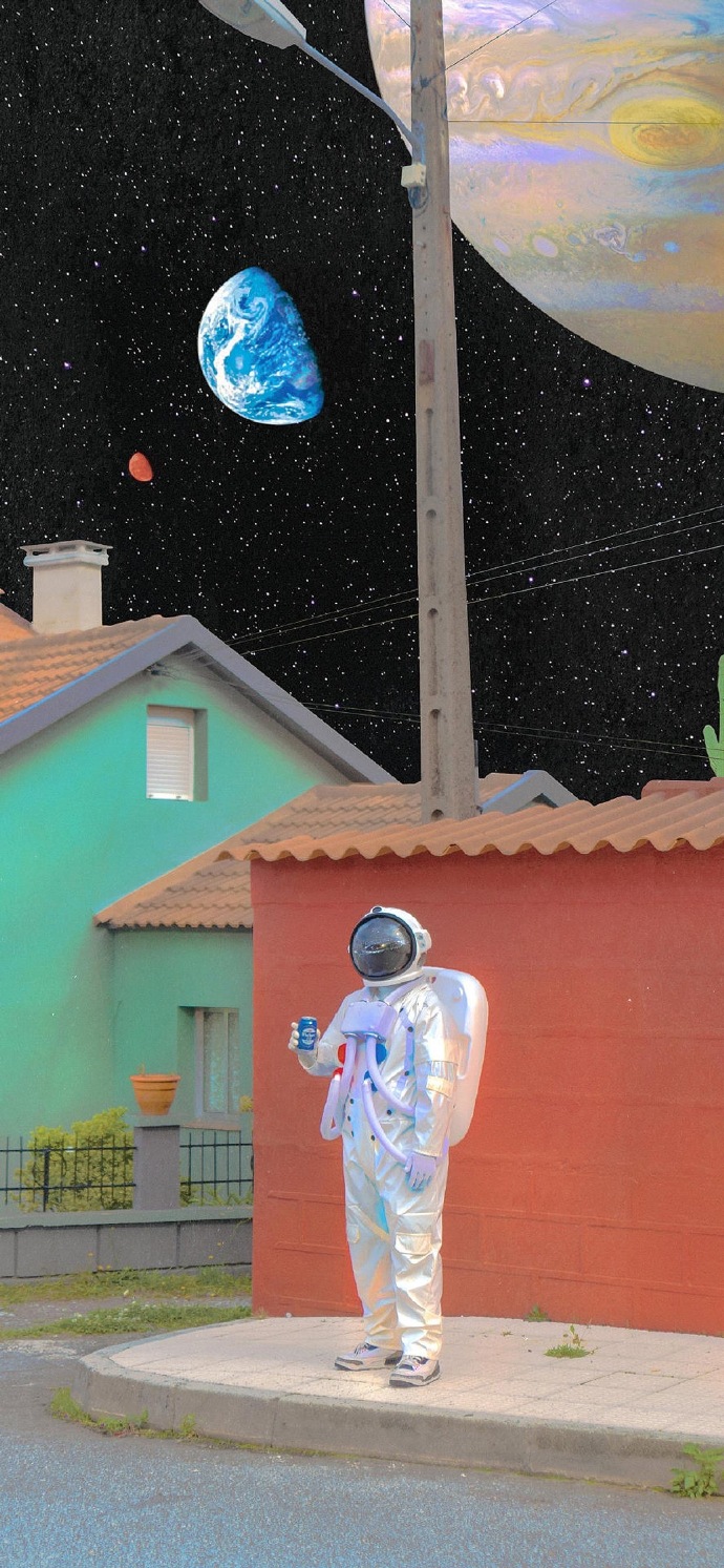 太空人动画微信素材图片