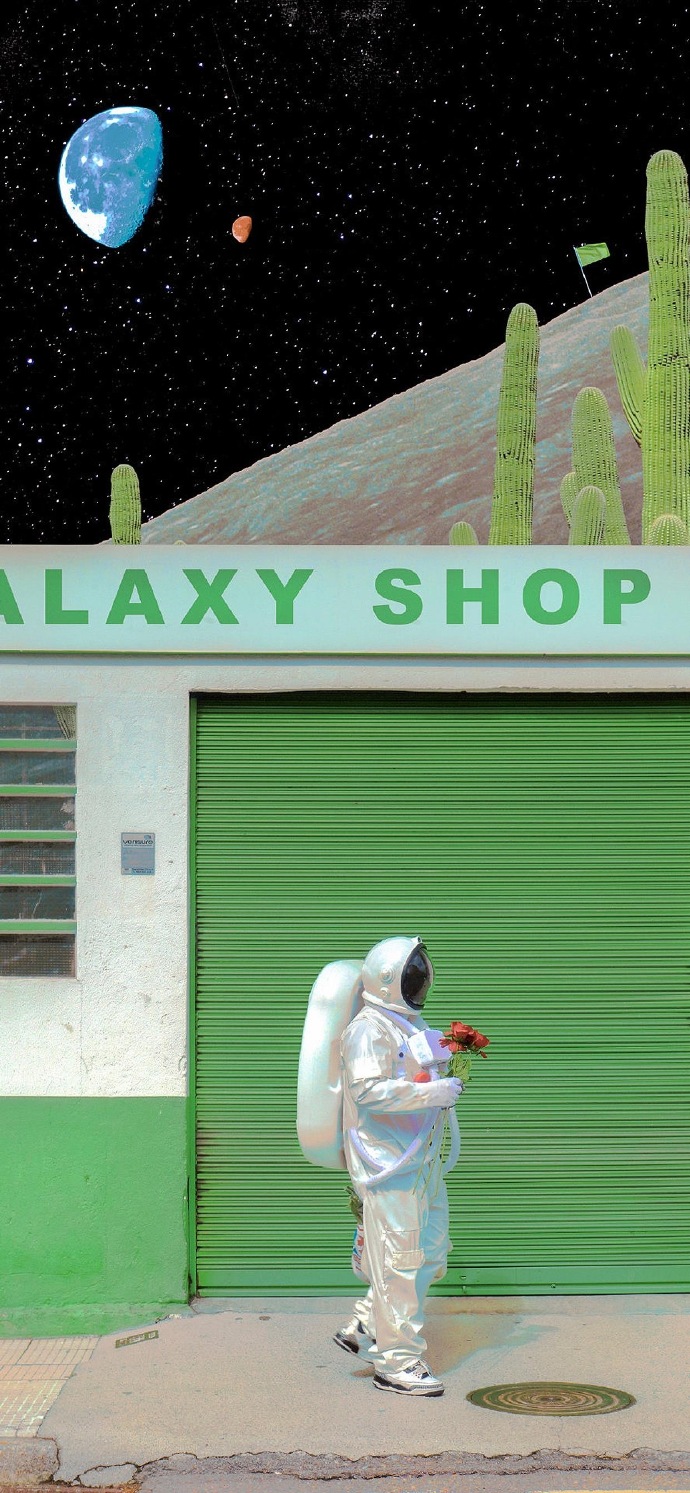 太空人动画微信素材图片