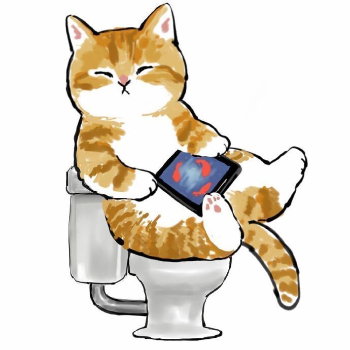 手绘可爱小猫咪微信头像