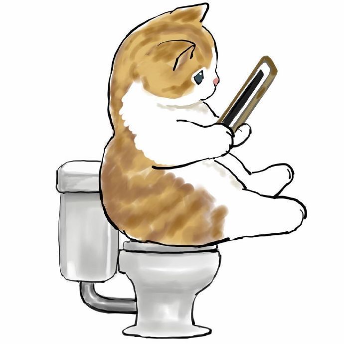 手绘可爱小猫咪微信头像