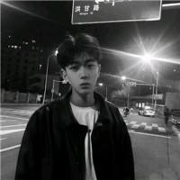 黑白时尚个性男生微信头像