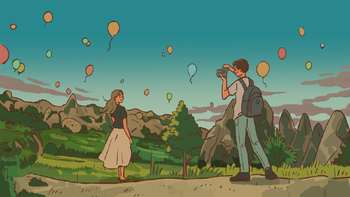 可爱插画手绘微信朋友圈配图