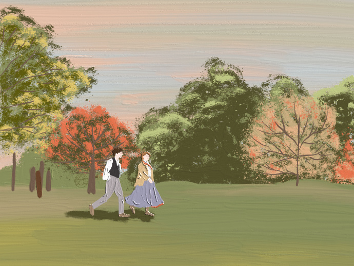 可爱插画手绘微信朋友圈配图