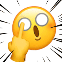 沙雕黄脸竖中指动态微信表情包