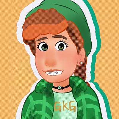 青春变形记主题的手绘头像