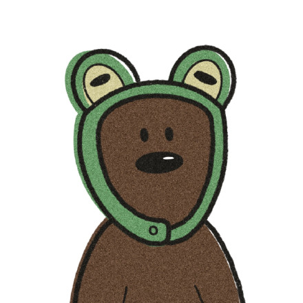 手绘可爱卡通小熊崽崽微信头像