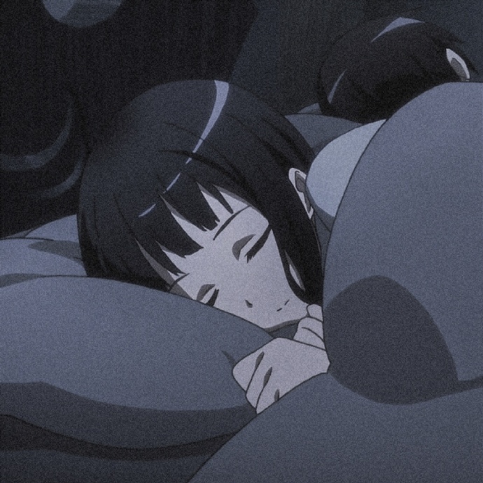 好看的暗系动漫情侣微信头像