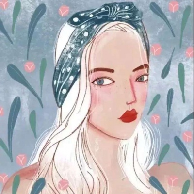 文艺风动漫女生微信头像