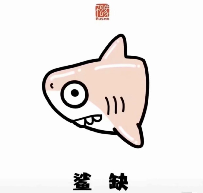 被玩坏了的鲨鱼谐音梗微信表情包