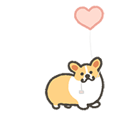 超可爱的柯基宝宝卡通微信表情包