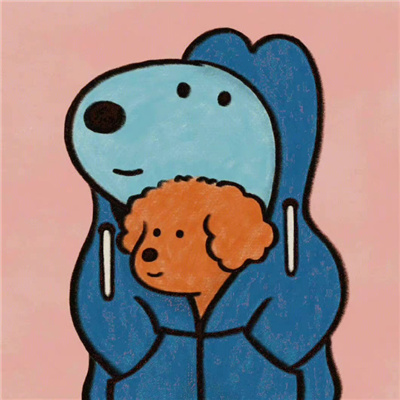 卡通情头超萌一男一女