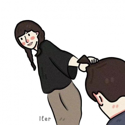 一对可爱呆萌情侣头像