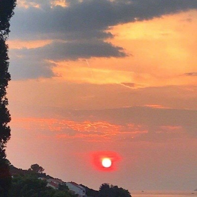 ins唯美夕阳风景微信头像