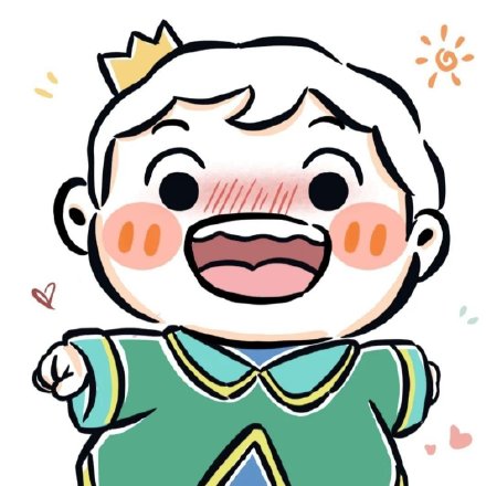 手绘《国王排名》超可爱的波吉微信头像