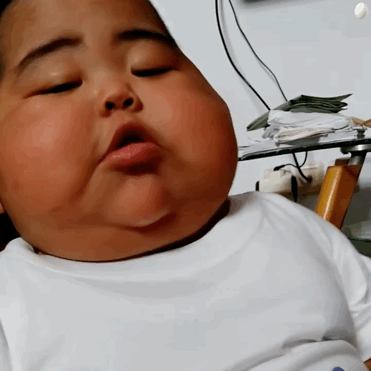 肉嘟嘟的tatan吃面包微信表情包