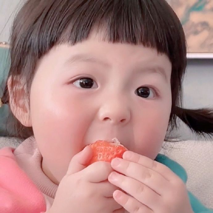 人类幼崽呆萌可爱微信头像