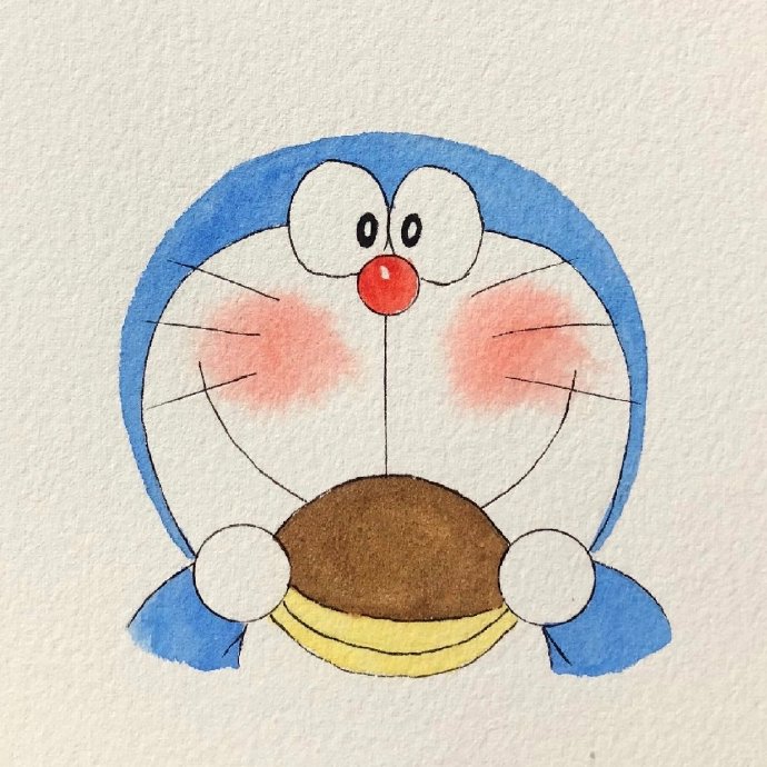 蓝胖子哆啦A梦可爱手绘头像
